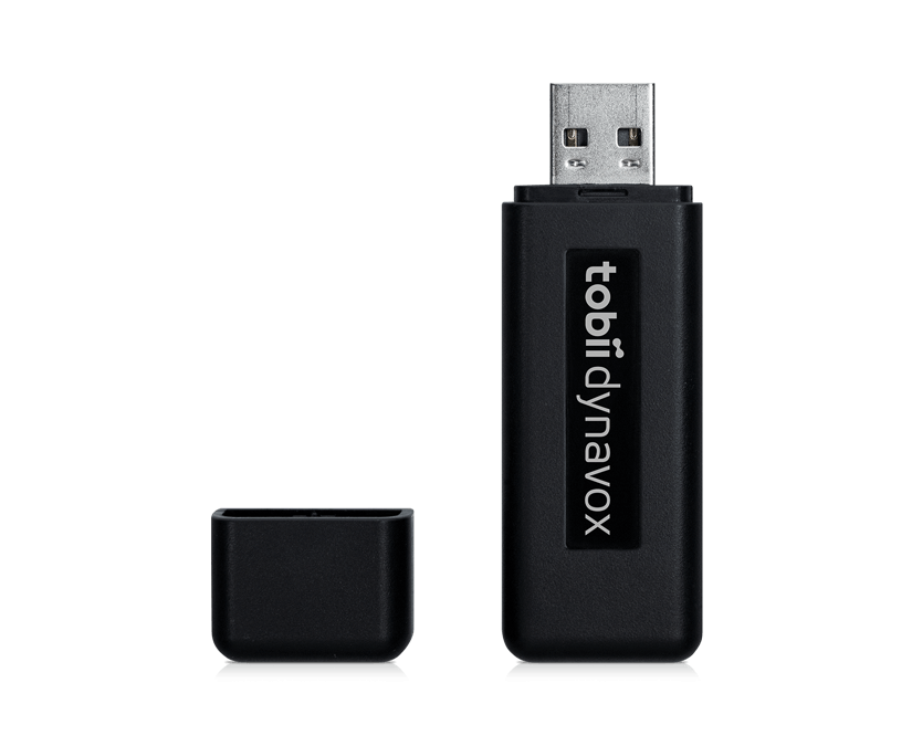 USB-Stick AccessIT 3 von Tobii Dynavox in der Vorderansicht