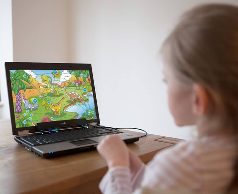 Tobii Dynavox Gaze Viewer inklusive einer Heatmap auf einem Bild