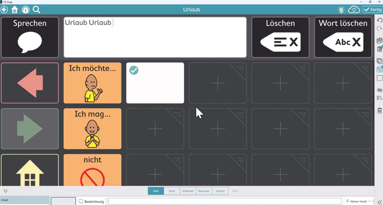 TD Snap - Neues Thema in Express mit Vorlage erstellen
