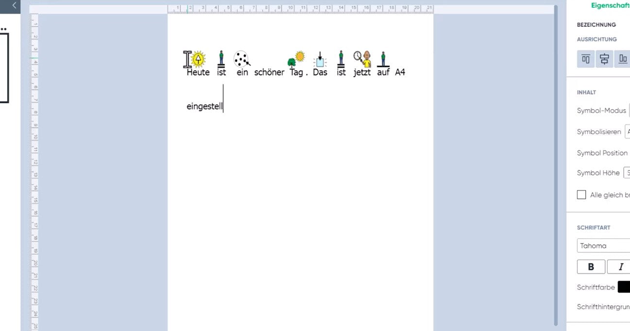 Boardmaker 7 - Text symbolisieren