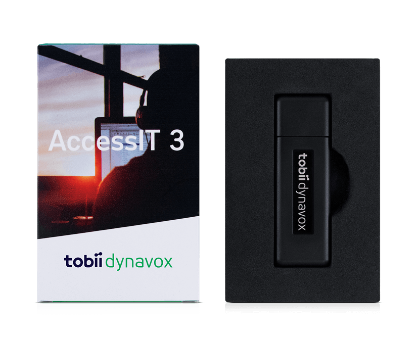 Tobii Dynavox in seiner Verpackung 