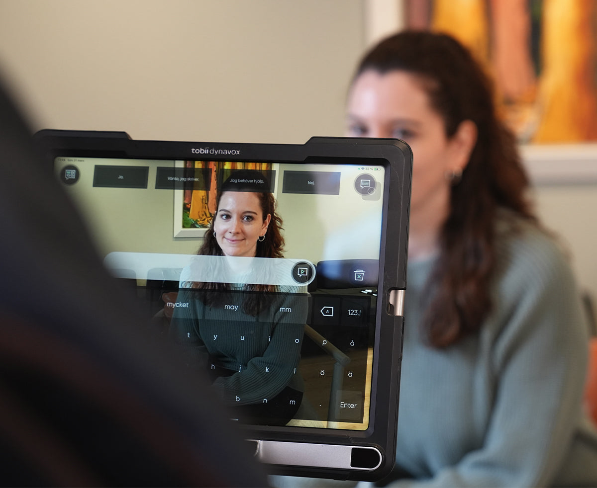 Der durchsichtige Modus in TD Talk von Tobii Dynavox