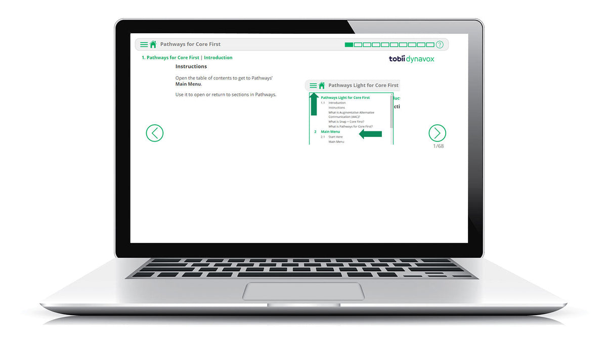 Anleitung “Pathways Online für Core First” zu “Snap Core First” auf einem Laptop