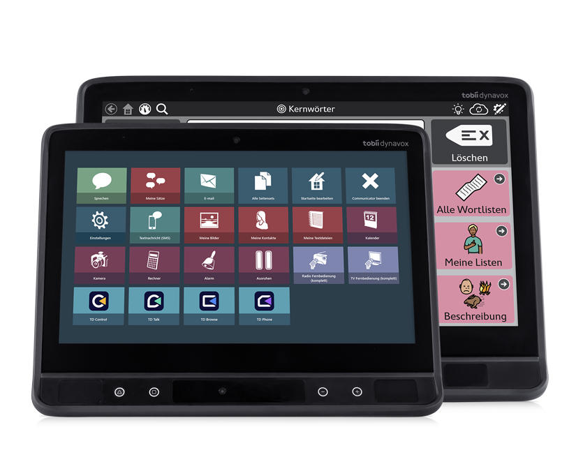 Tobii Dynavox TD I-Serie TD I-13 und TD I-16 Sprachgeneratoren nebeneinander